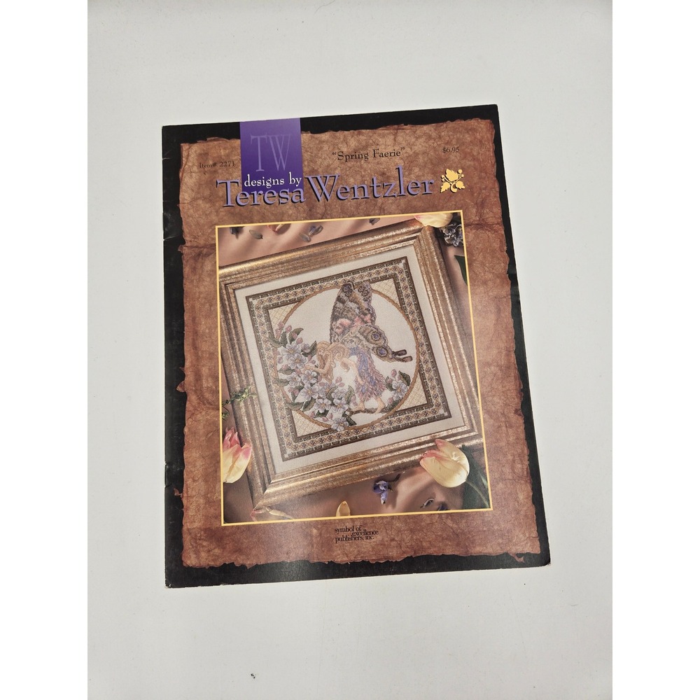 Teresa Wentzler Spring Faerie Cross Stitch Pattern Chart Booklet 2271 Vintage